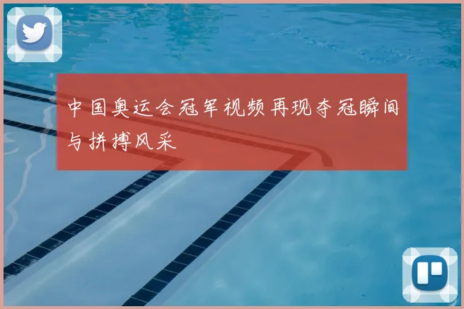 中国奥运会冠军视频再现夺冠瞬间与拼搏风采